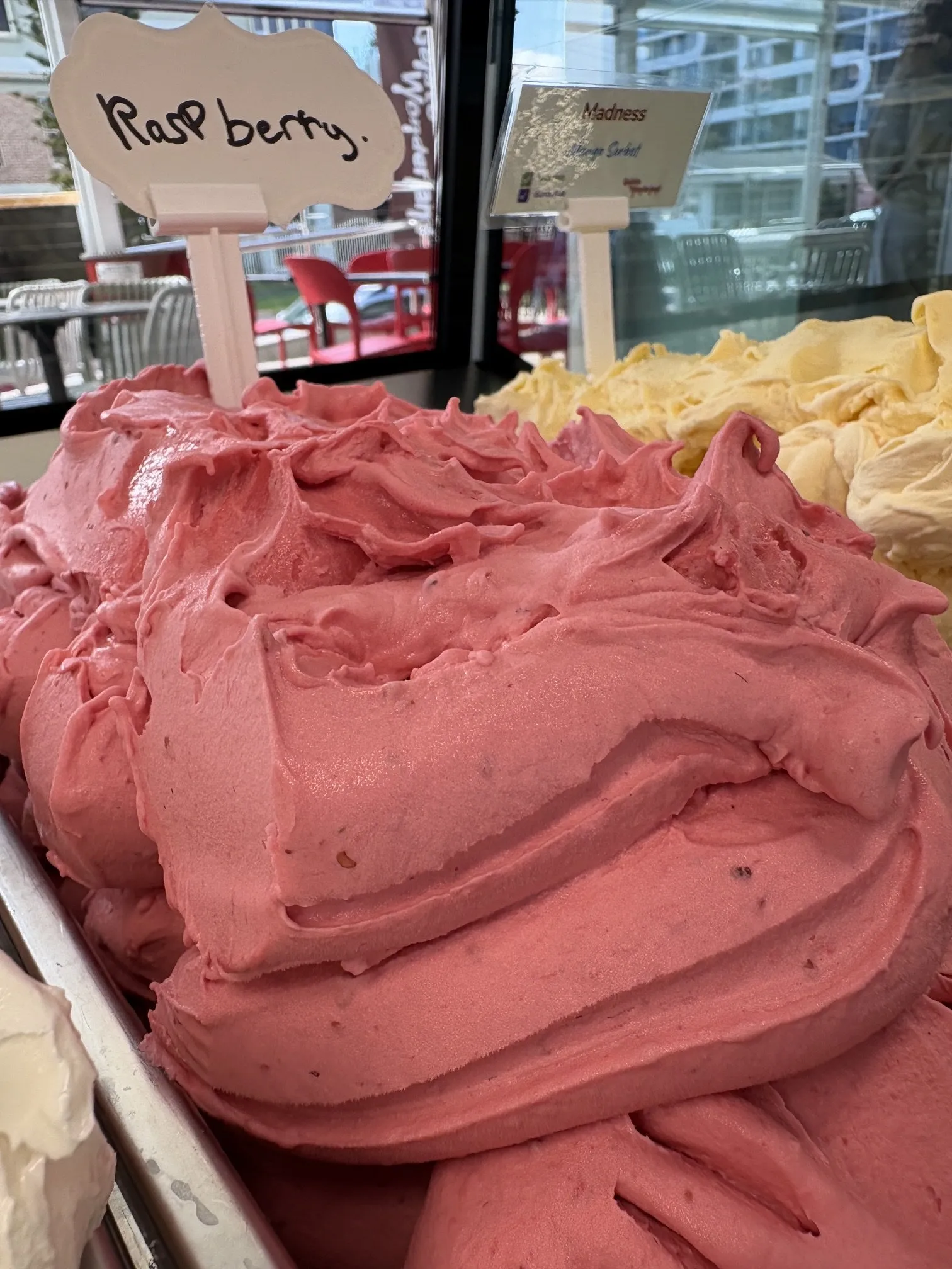 Raspberry โ Raspberry Sorbet at Gelato Wonderland
